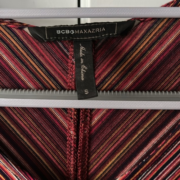 BCBGMaxazria Asymmetrical Striped Dress - Picture 4 of 10